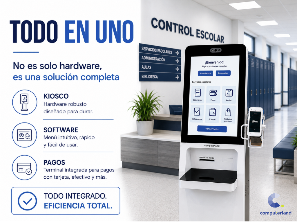 Computerland Kiosk para escuelas: servicios estudiantiles