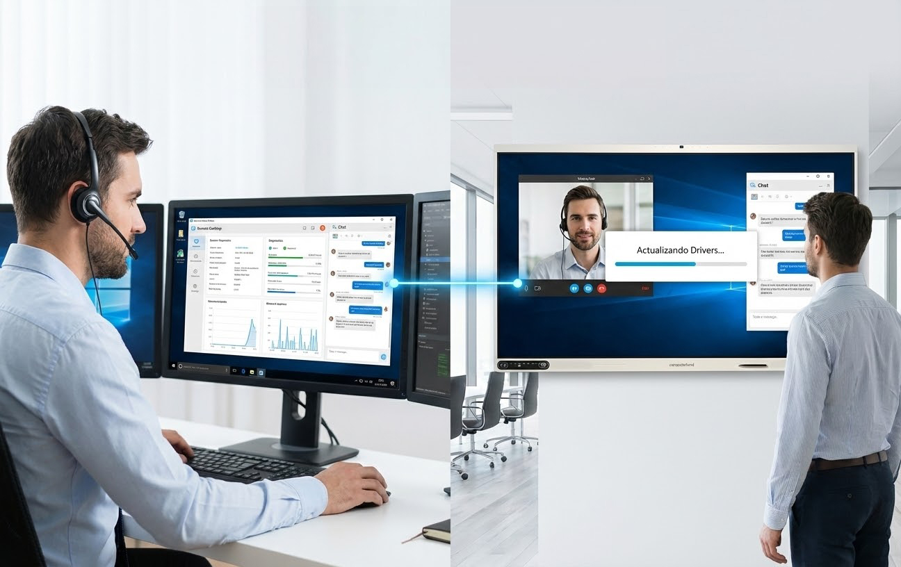 Soporte técnico remoto Computerland con diagnóstico por teléfono y chat